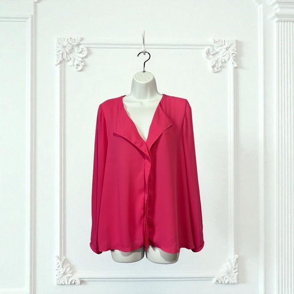 Esprit, Fuchsia Pink Elegant Blouse, Size 6 - Picture 1 of 9